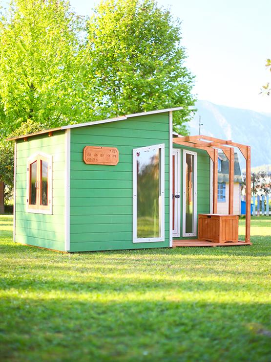 Mandu Ahşap Bahçeli Modern Playhouse (Oyun Evi) Mnd235