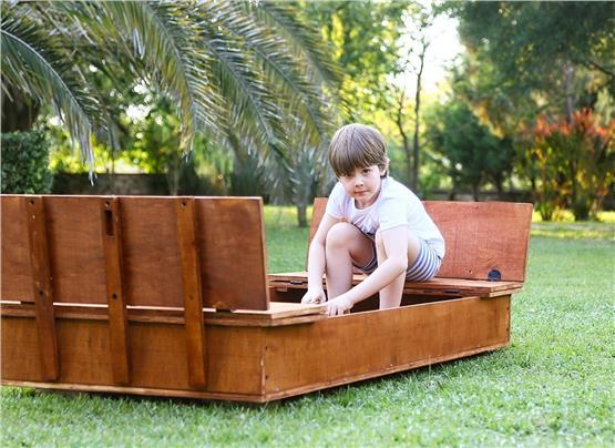 Mandu Ahşap Çocuk Kum Havuzu-Mnd228