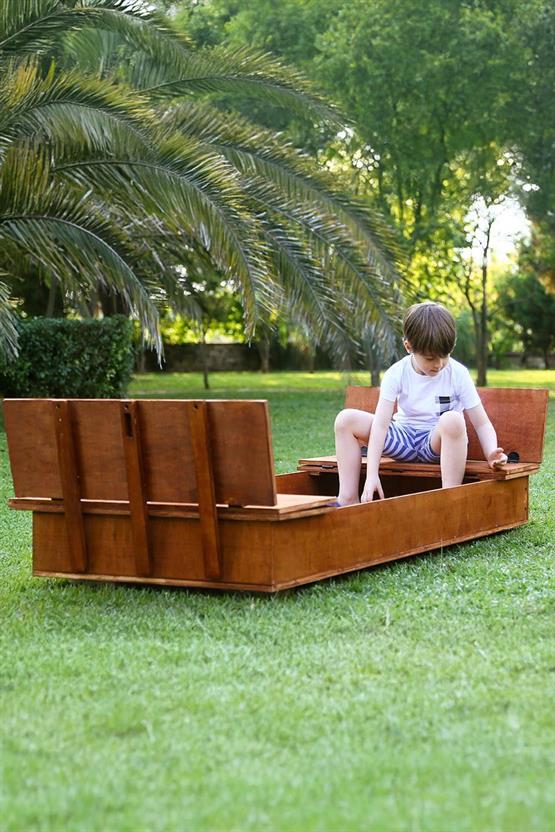 Mandu Ahşap Çocuk Kum Havuzu-Mnd228