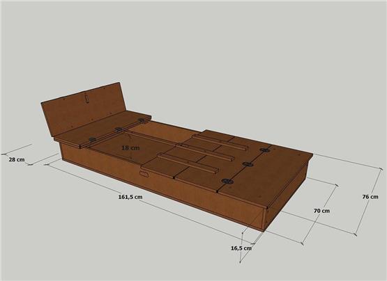 Mandu Ahşap Çocuk Kum Havuzu-Mnd228