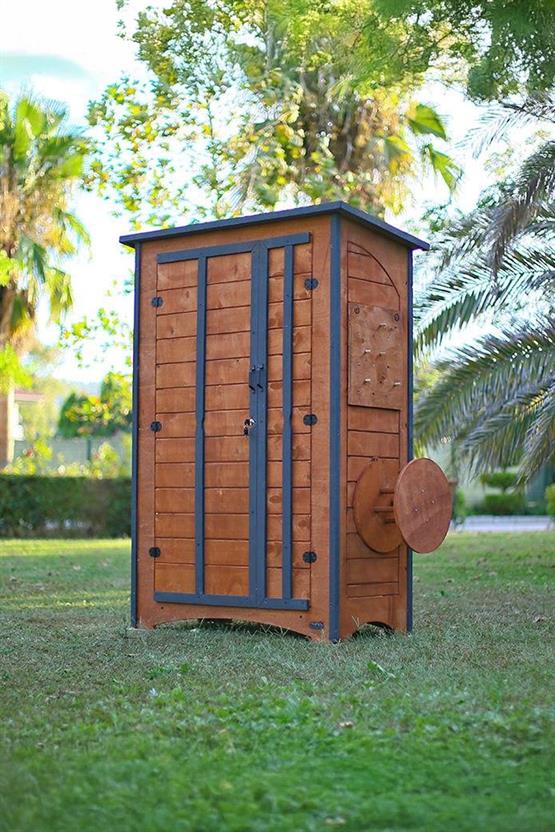 Mandu Ahşap Çok Amaçlı Bahçe Depolama Dolabı-Mnd151