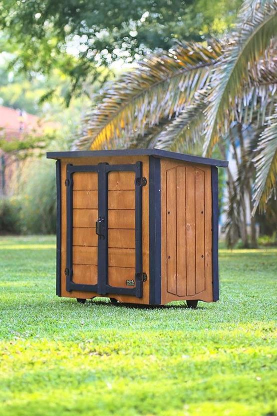 Mandu Ahşap Dış Mekân Ayakkabılık (Ayakkabı Dolabı)-Mnd233