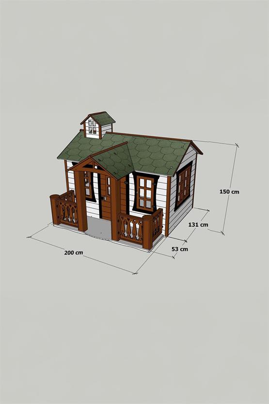 Mandu Ahşap Oyun Evi Playhouse Beylerbeyi-Mnd188