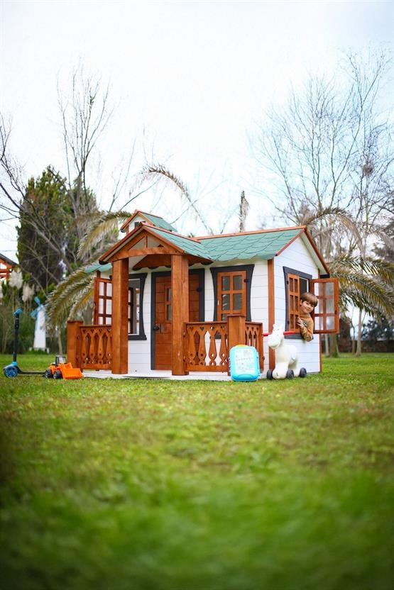 Mandu Ahşap Oyun Evi Playhouse Beylerbeyi-Mnd188