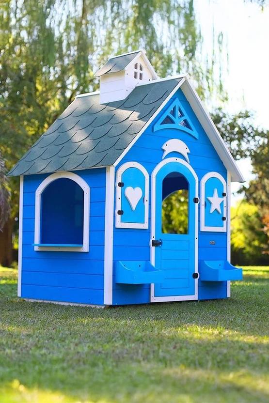 Mandu Ahşap Oyun Evi Playhouse Bodrum-Mnd194