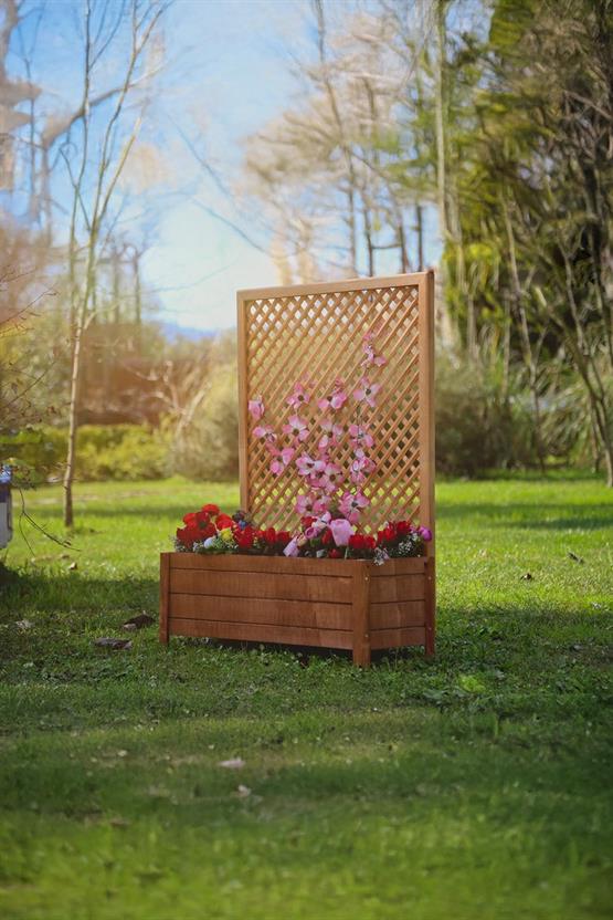 Mandu Ahşap Sarmaşık Saksı-Mnd78