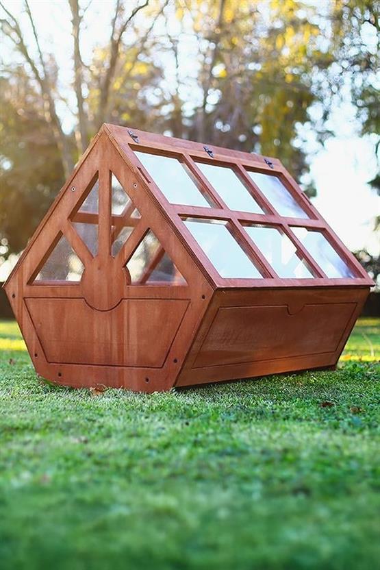 Mandu Ahşap Tribox Sera Saksı (Büyük) Mnd249