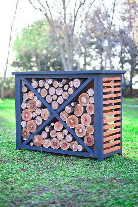 Mandu Dekoratif Ahşap Dış Mekân Odunluk Sg09