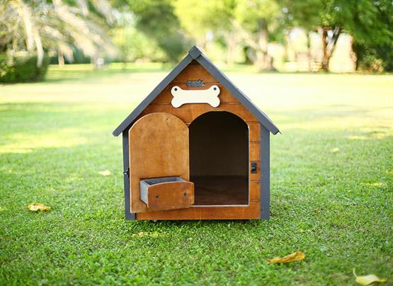 Mandu Isı Yalıtımlı Ahşap Köpek Kulübesi Medıum-Mnd59