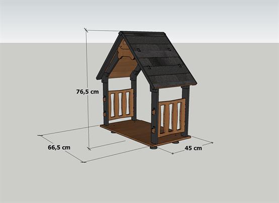 Mandu Kulübe Ekstra Gölgelik Çatı Ve Tabanı Medıum-Mnd183