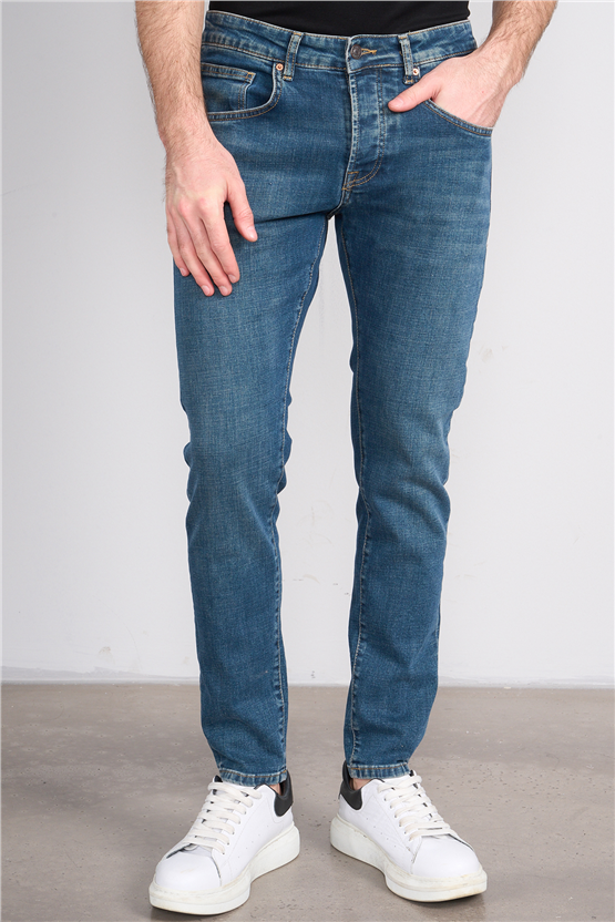 Mareteks 1115-C55-Napolı Green Blue Zkb. Erkek Denım Pantolon