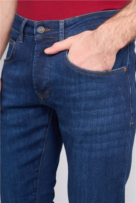 Mareteks 1115-C65-Napolı D.Blue Zkb. Erkek Denım Pantolon