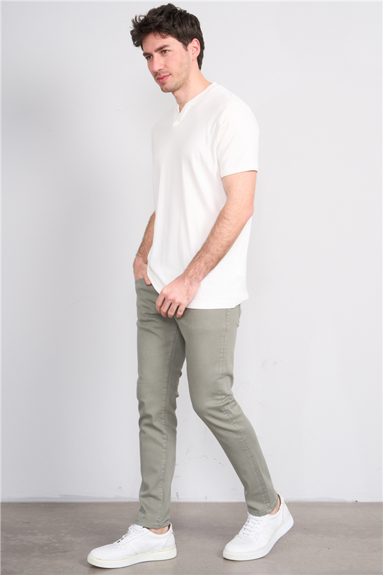 Mareteks 1115-C68-Napolı Hakı P.B. Erkek Denım Pantolon