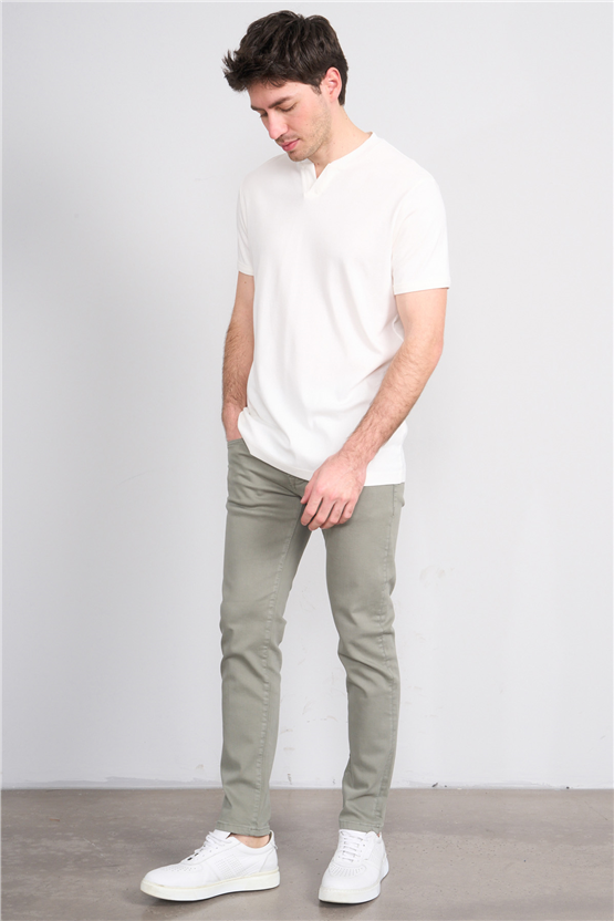 Mareteks 1115-C68-Napolı Hakı P.B. Erkek Denım Pantolon