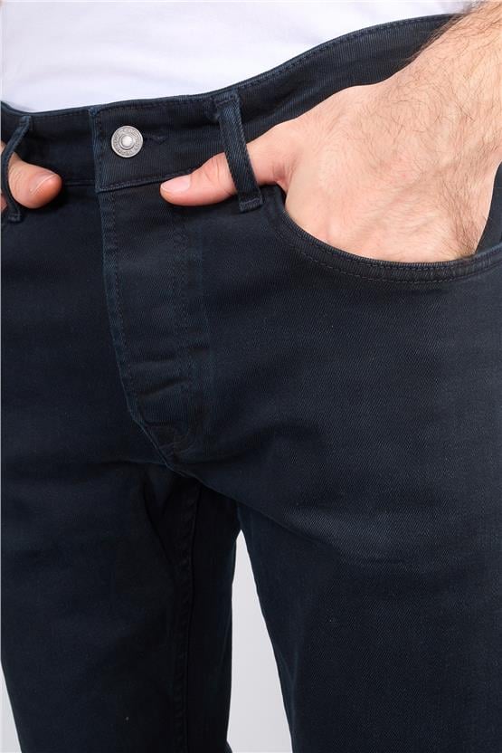 Mareteks 1124-C05-Napolı Black Blue Zkb. Erkek Denım Pantolon
