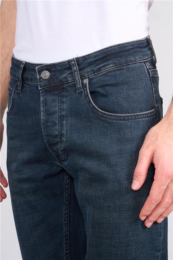 Mareteks 1124-C46-Napolı Blue Hakı Od Zkb. Erkek Denım Pantolon