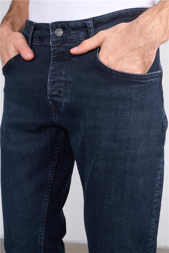 Mareteks 1124-C47-Napolı Blue Black Zkb. Erkek Denım Pantolon