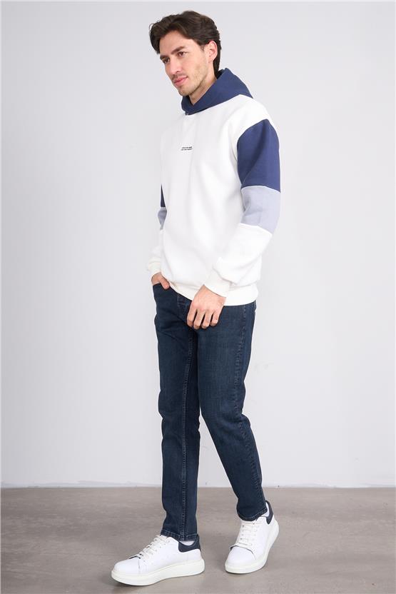 Mareteks 1124-C47-Napolı Blue Black Zkb. Erkek Denım Pantolon
