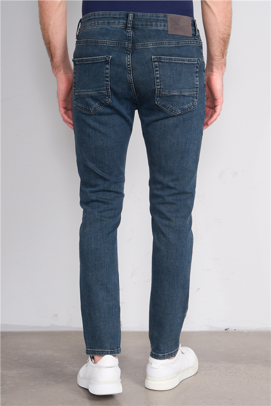 Mareteks 1135-C58-Napolı Blue Hakı Zkb. Erkek Denım Pantolon
