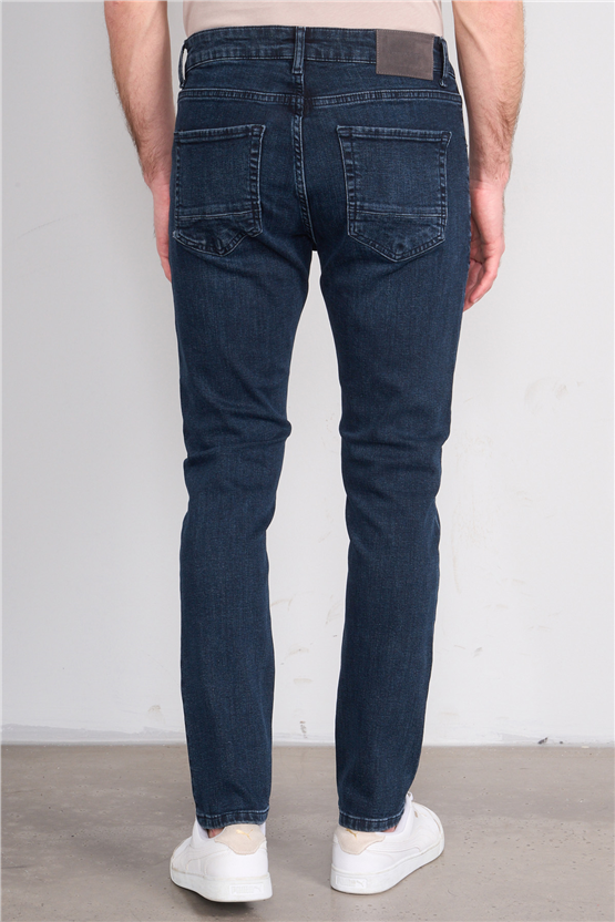 Mareteks 1135-C64-Napolı Blue Black Zkb. Erkek Denım Pantolon