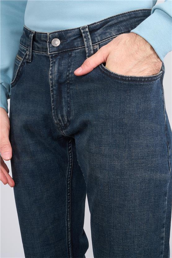 Mareteks 2211-C26-Parma Blue Hakı Od Zkb. Erkek Denım Pantolon