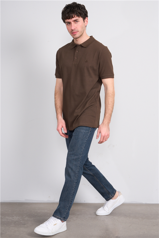 Mareteks 2213-C57-Parma Blue Brown Zkb. Erkek Denım Pantolon