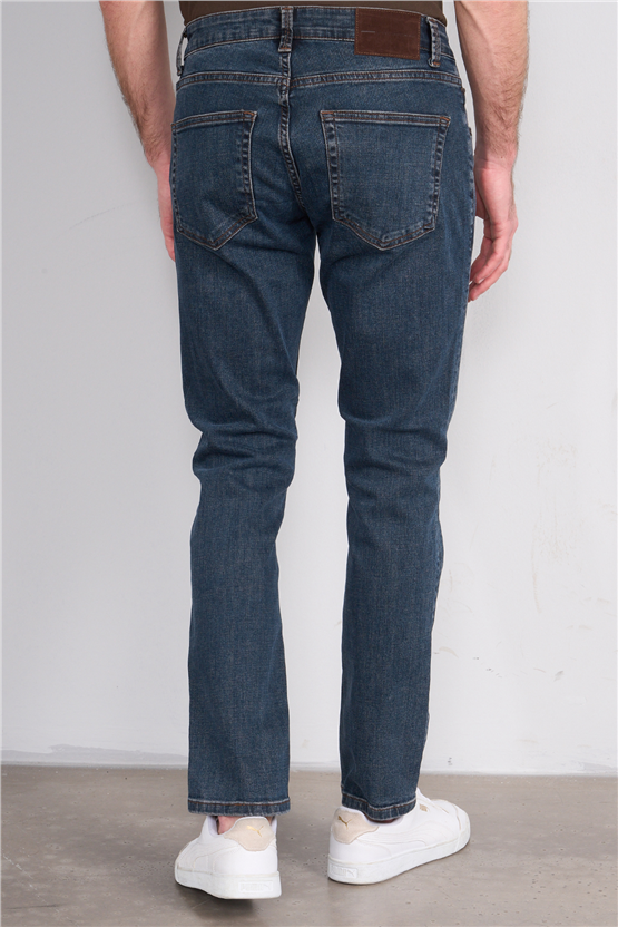 Mareteks 2213-C57-Parma Blue Brown Zkb. Erkek Denım Pantolon