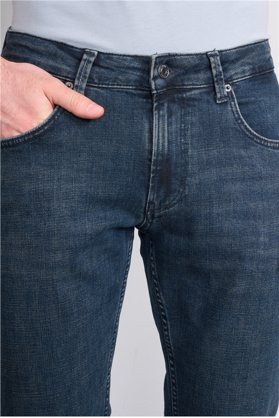 Mareteks 2213-C58-Parma Blue Hakı Zkb. Erkek Denım Pantolon