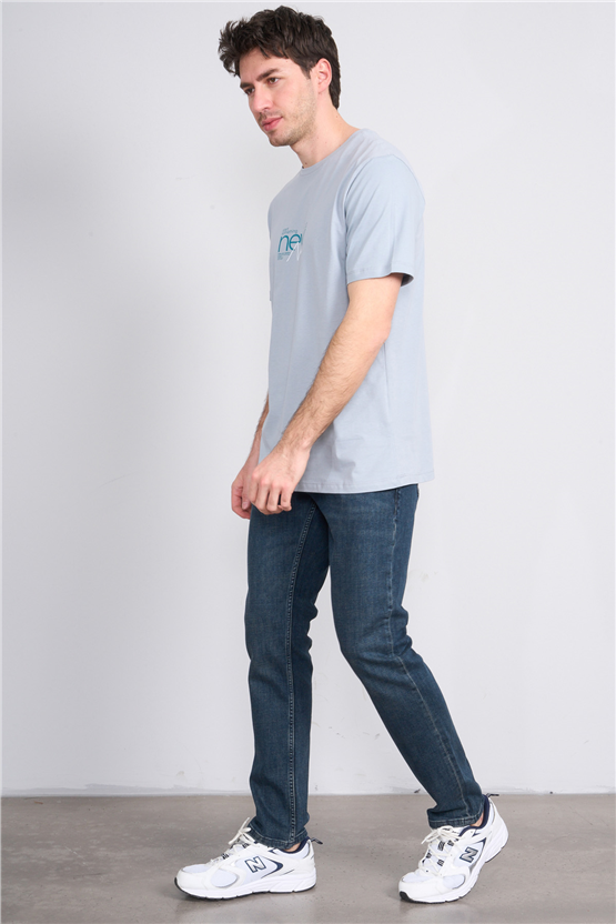 Mareteks 2213-C58-Parma Blue Hakı Zkb. Erkek Denım Pantolon