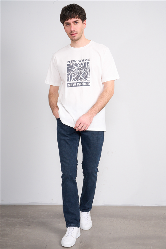 Mareteks 2213-C64-Parma Blue Black Zkb. Erkek Denım Pantolon