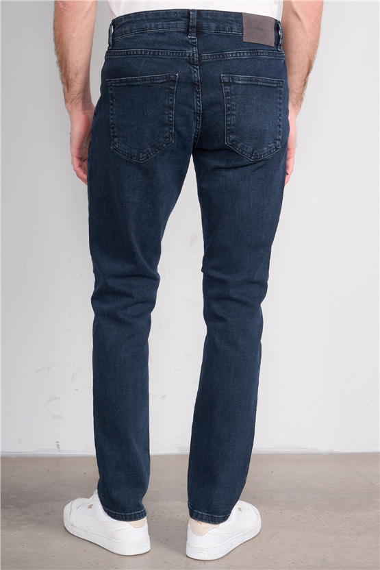 Mareteks 2213-C64-Parma Blue Black Zkb. Erkek Denım Pantolon