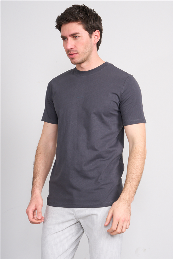 Mareteks 2600 Js Antrasıt Erkek 0 Yaka Less Is More Suprem T-Shırt