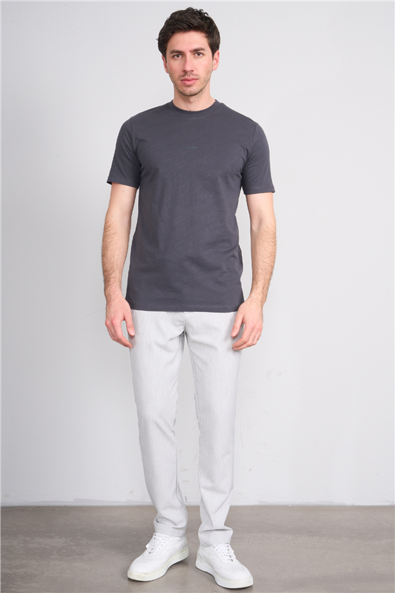 Mareteks 2600 Js Antrasıt Erkek 0 Yaka Less Is More Suprem T-Shırt