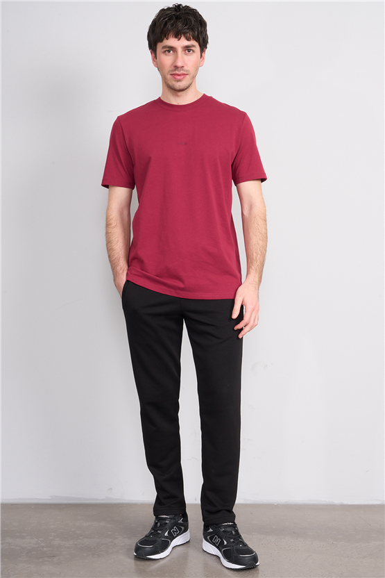 Mareteks 2600 Js Bordo Erkek 0 Yaka Less Is More Suprem T-Shırt