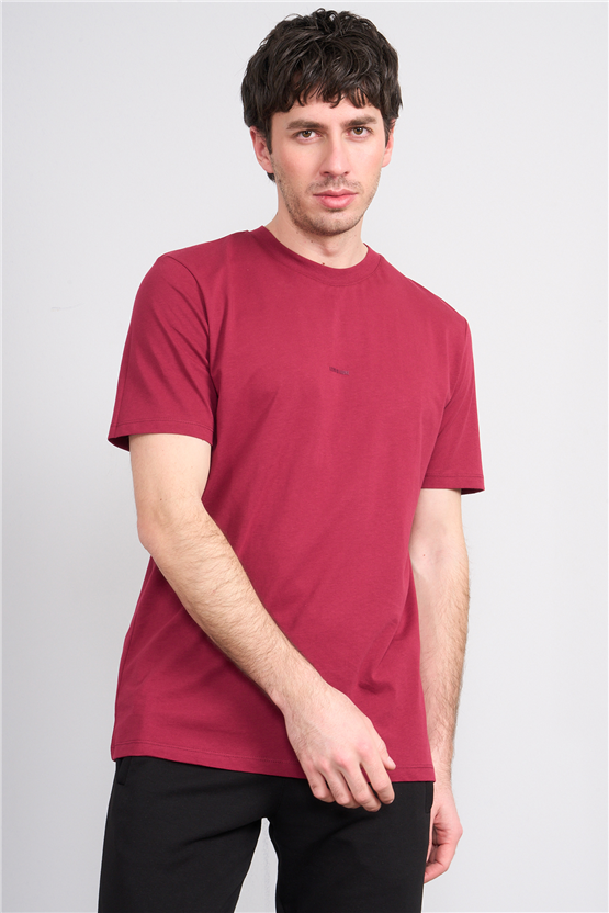 Mareteks 2600 Js Bordo Erkek 0 Yaka Less Is More Suprem T-Shırt