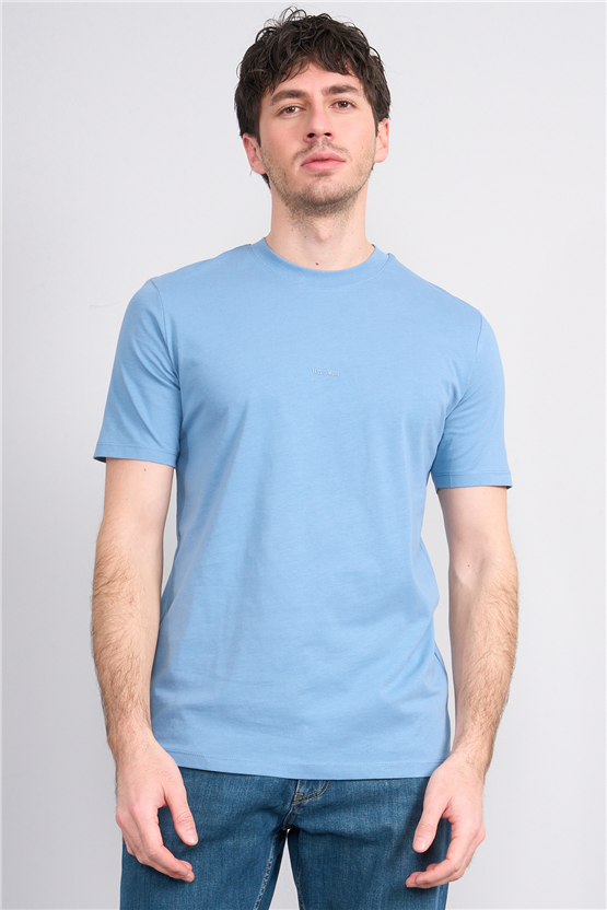 Mareteks 2600 Js S Mavı Erkek 0 Yaka Less Is More Suprem T-Shırt