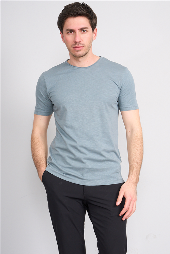 Mareteks 2601 Js A.Hakı Erkek Pıs 0 Yaka Flamlı T-Shırt