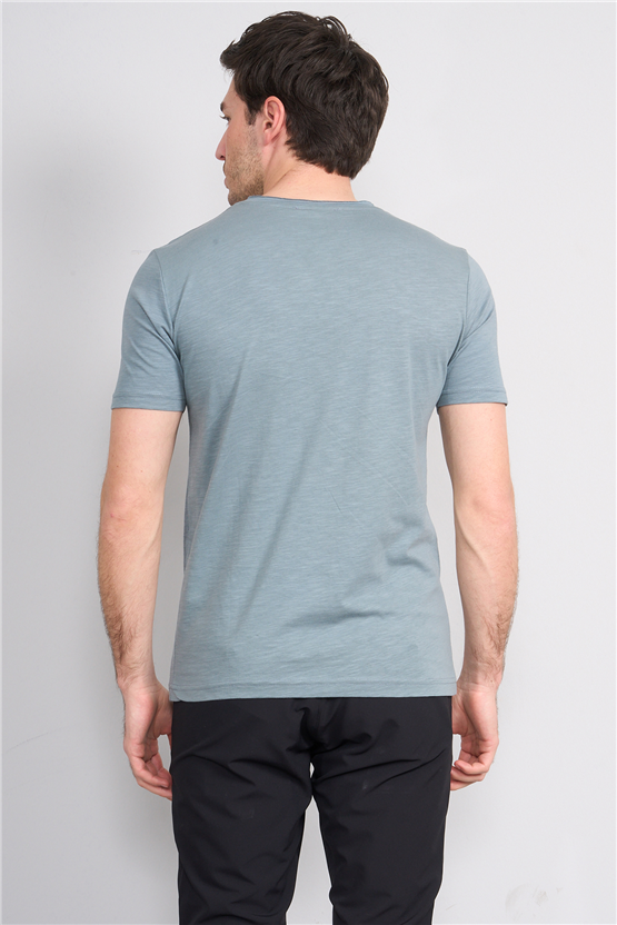 Mareteks 2601 Js A.Hakı Erkek Pıs 0 Yaka Flamlı T-Shırt