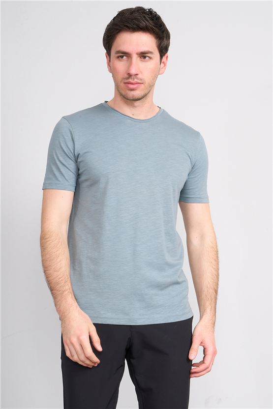 Mareteks 2601 Js A.Hakı Erkek Pıs 0 Yaka Flamlı T-Shırt