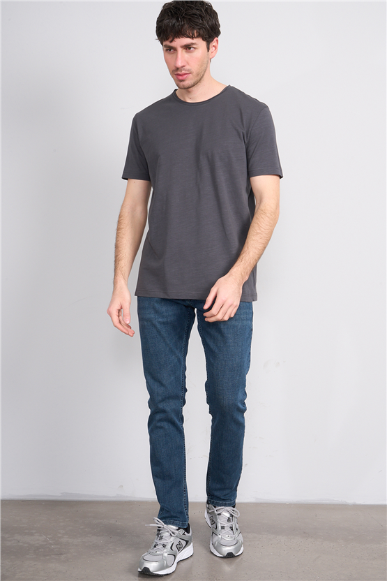 Mareteks 2601 Js Antrasıt Erkek Pıs 0 Yaka Flamlı T-Shırt