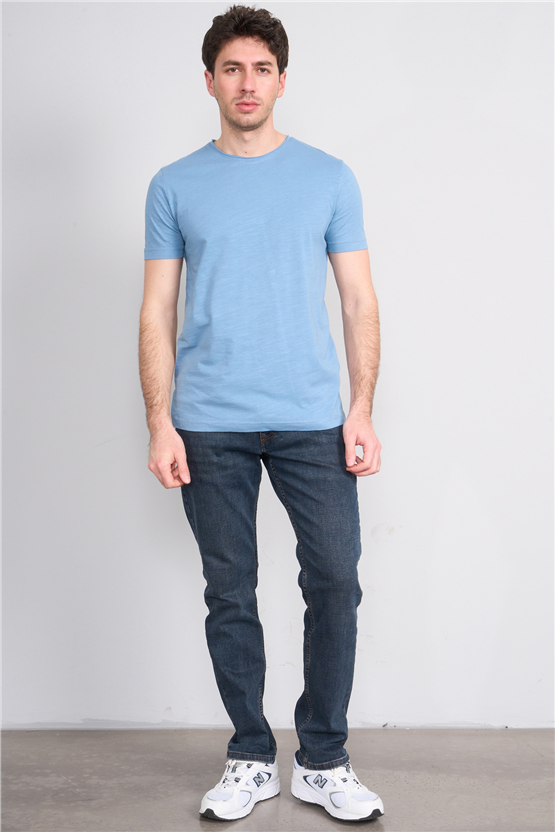 Mareteks 2601 Js S Mavı Erkek Pıs 0 Yaka Flamlı T-Shırt