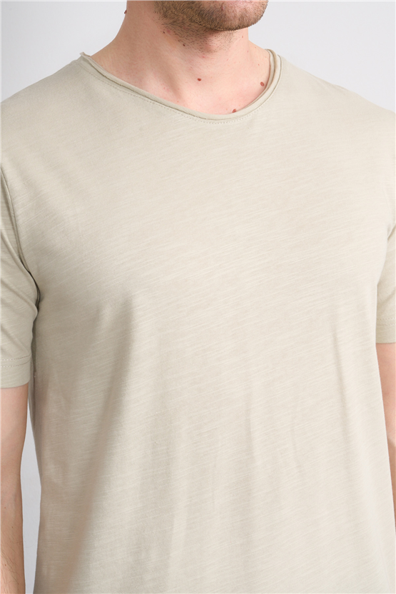 Mareteks 2601 Js Tas Erkek Pıs 0 Yaka Flamlı T-Shırt