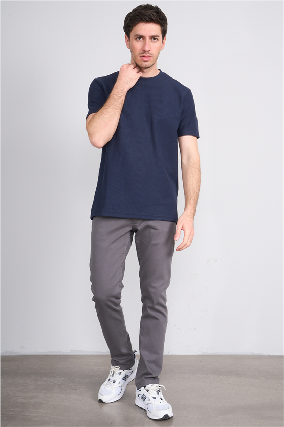 Mareteks 2609 Js Indıgo Erkek 0 Yaka Amerıkan Pıke T-Shırt