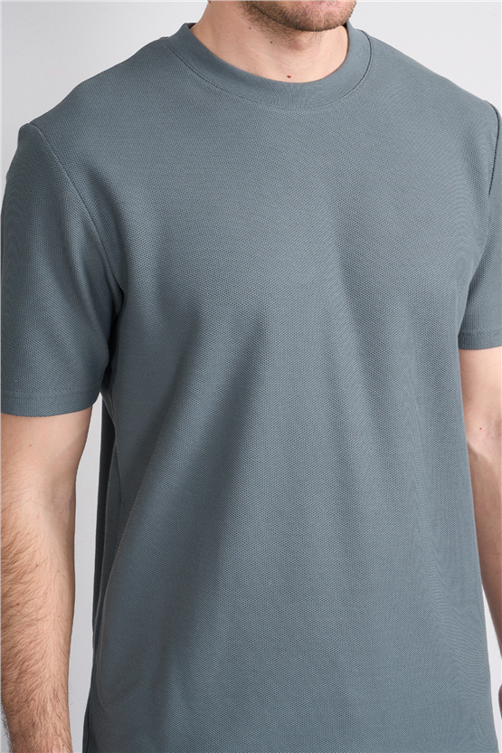 Mareteks 2609 Js Petrol Erkek 0 Yaka Amerıkan Pıke T-Shırt