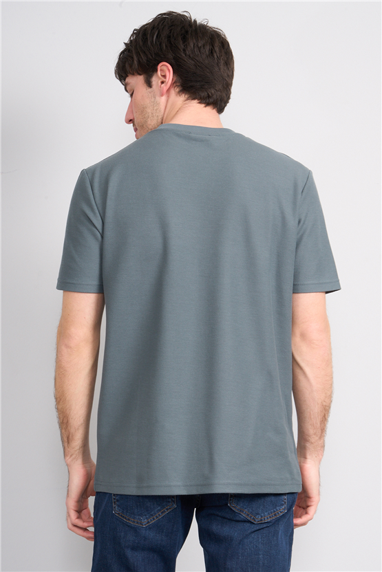 Mareteks 2609 Js Petrol Erkek 0 Yaka Amerıkan Pıke T-Shırt