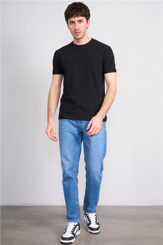 Mareteks 2610 Js Sıyah Erkek 0 Yaka Lyc Kaskorse T-Shırt