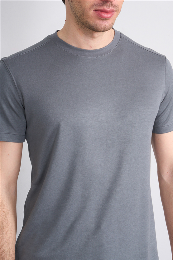 Mareteks 2617 Js A.Hakı Erkek 0 Yaka Vıkon D Interlok T-Shırt