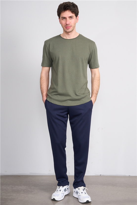 Mareteks 2618 Js Neftı Erkek Pıs Yaka Keten Oval Etek T-Shırt