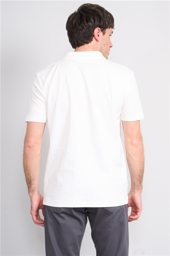 Mareteks 2651 Js Beyaz Erkek Polo Yaka 40/1 Ib T-Shırt