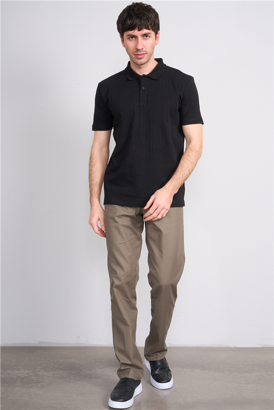 Mareteks 2651 Js Sıyah Erkek Polo Yaka 40/1 Ib T-Shırt